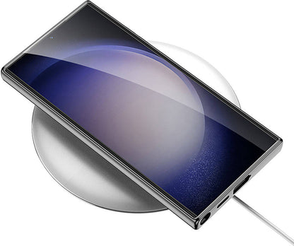 Galaxy S23 Ultra Kılıf Kamera Korumalı Karbon Tasarım Mnc Yeni Seri Procase Kapak-Siyah Karbon