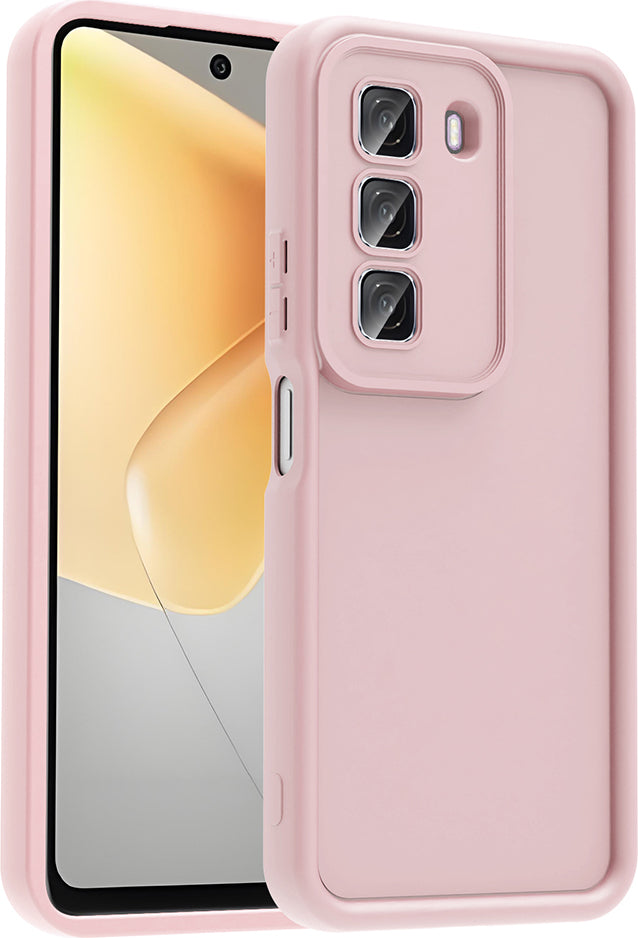 Infinix Hot 50 4g Kılıf Kamera Korumalı Mnc Ananas Kapak - Pembe