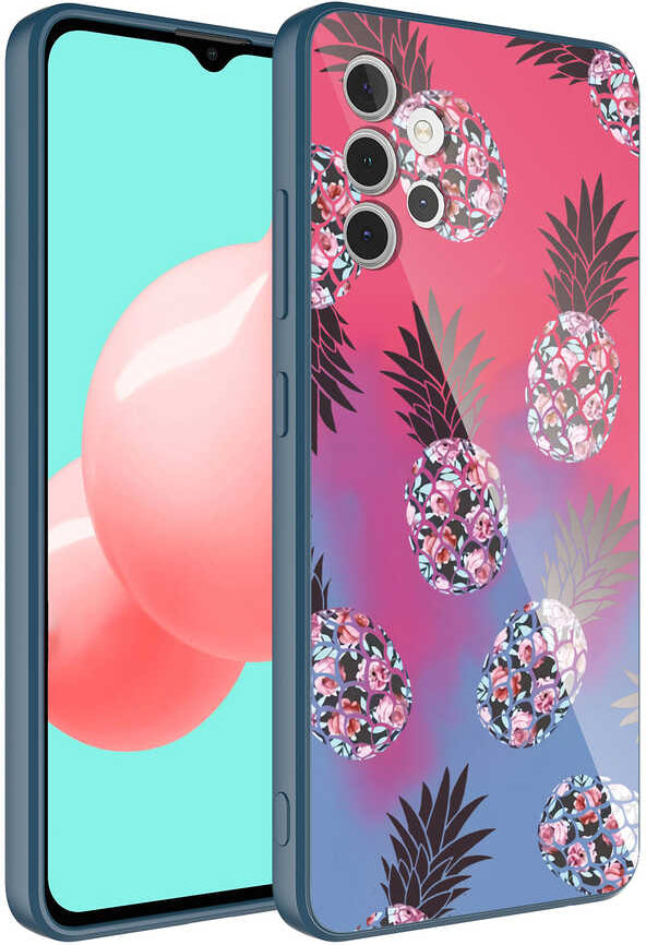 Galaxy A32 4g Kılıf Kamera Korumalı Desenli Sert Silikon Mnc Epoksi Kapak-No3