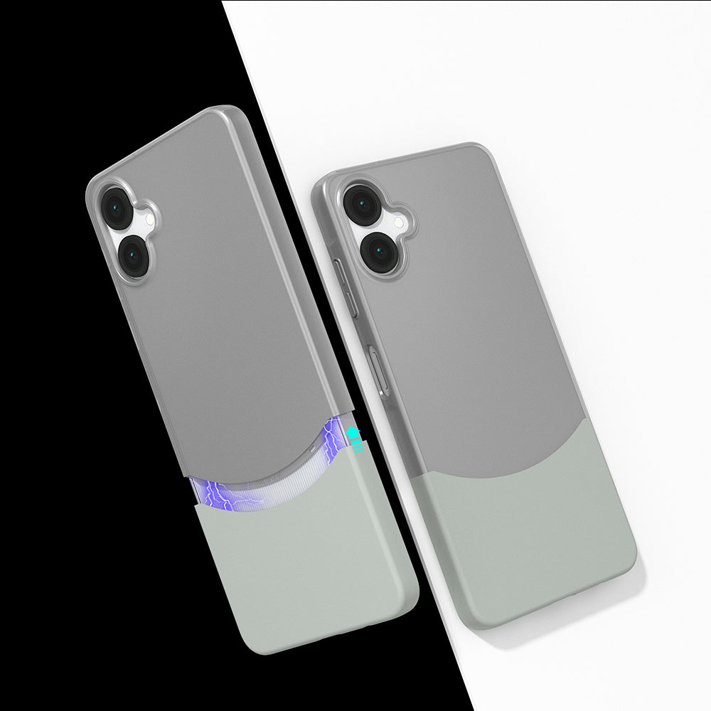 Galaxy A06 Kılıf Mıknatıslı Mnc Duble Kapak - Gri