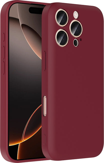 iPhone 16 Pro Kılıf Kamera Korumalı Kartlık Hazneli Mnc Vitra Kapak - Mürdüm