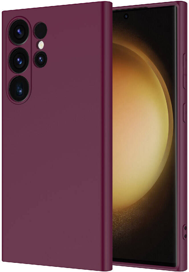 Galaxy S24 Ultra Kılıf Mnc Mara Laaakan Kapak-Koyu Mor