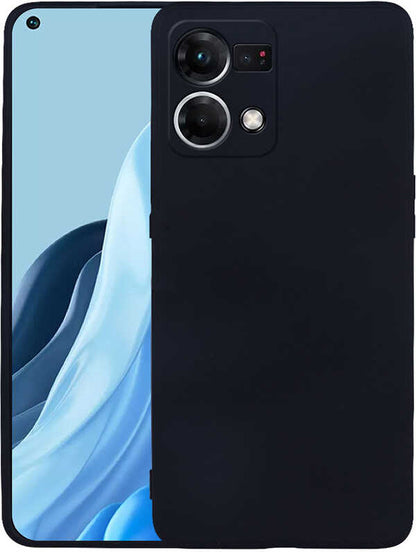 Oppo Reno 7 4g Kılıf Mnc Premier Silikon Kapak-Siyah