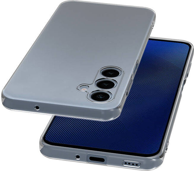 Galaxy S24 Fe Kılıf Mnc Süper Silikon Kapak-Şeffaf-Şeffaf