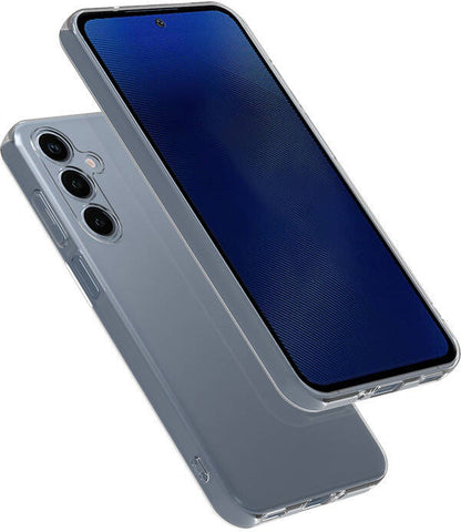 Galaxy S24 Fe Kılıf Mnc Süper Silikon Kapak-Şeffaf-Şeffaf