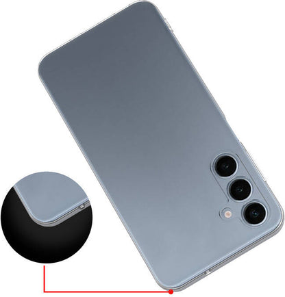 Galaxy S24 Fe Kılıf Mnc Süper Silikon Kapak-Şeffaf-Şeffaf