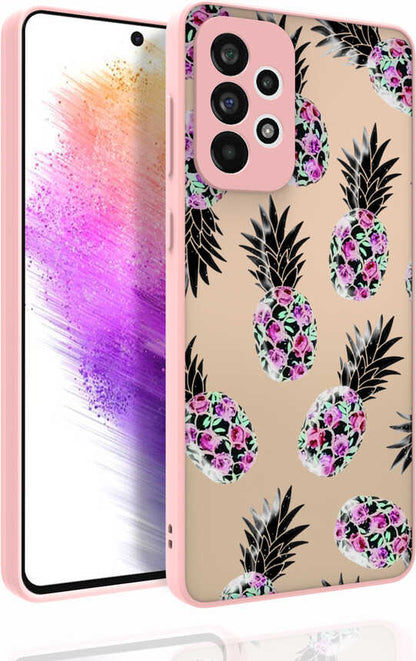 Galaxy A73 Kılıf Desenli Kamera Korumalı Parlak Mnc Nora Kapak-No1