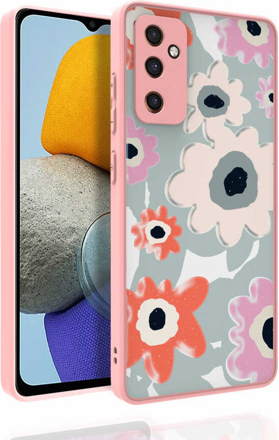 Galaxy M23 Kılıf Desenli Kamera Korumalı Parlak Mnc Nora Kapak-No5