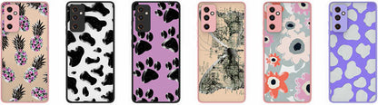 Galaxy M23 Kılıf Desenli Kamera Korumalı Parlak Mnc Nora Kapak-No5