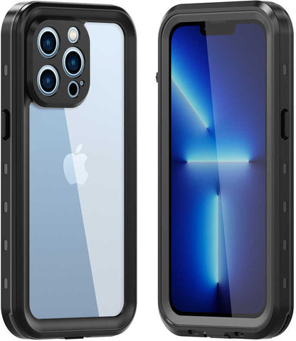 iPhone 13 Pro Uyumlu 1-1 Su Geçirmez Kılıf-Siyah