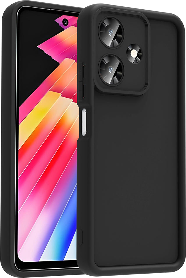 Infinix Hot 30 Kılıf Kamera Korumalı Mnc Ananas Kapak - Siyah