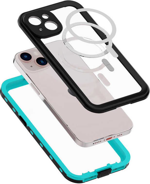 iPhone 14 Plus Uyumlu 1-1 Su Geçirmez Kılıf-Siyah