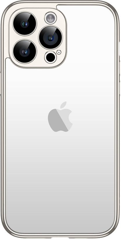 iPhone 15 Pro Max Uyumlu Mnc Kamera Korumalı Bontez Bumper-Titanyum