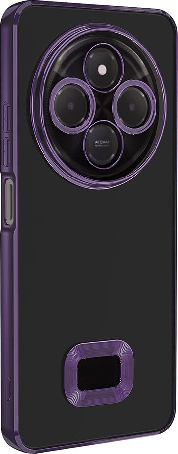 Redmi 14C 4g Kılıf Kamera Korumalı Logo Gösteren Mnc Omega Kapak - Derin Mor