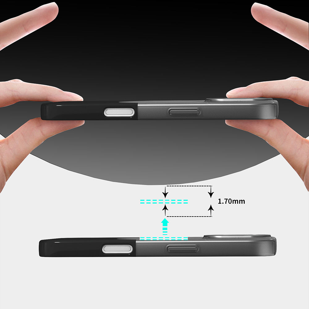 iPhone 16 Plus Kılıf M-Safe Şarj Özellikli Mıknatıslı Mnc Duble Kapak - Siyah