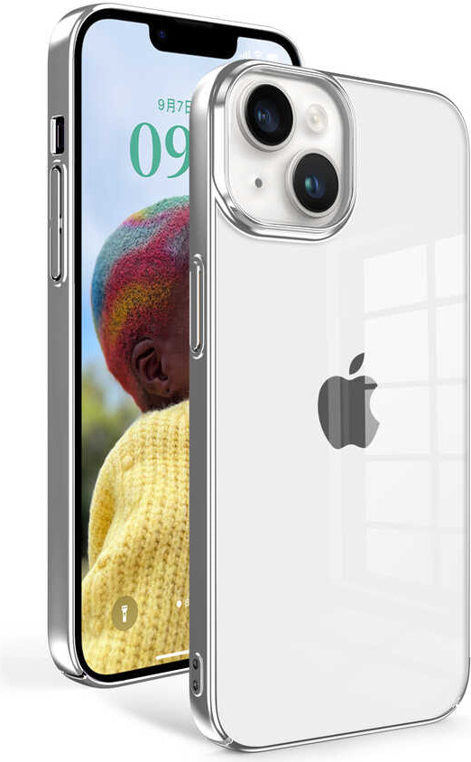 iPhone 14 Uyumlu Mnc Sun Kapak-Gümüş