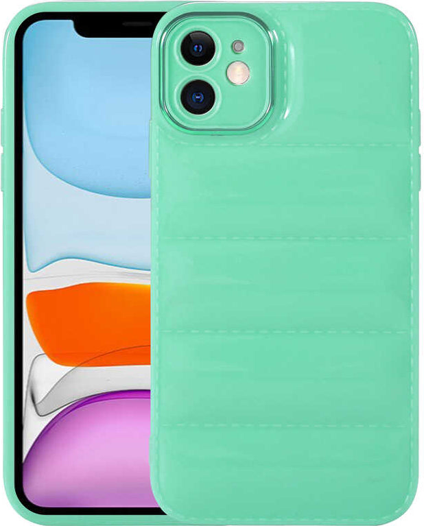 iPhone 11 Uyumlu Kamera Korumalı Parlak Airbag'li Mnc Galya Kapak-Su Yeşil