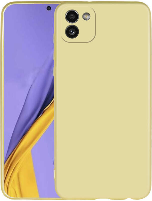 Galaxy A03 Kılıf Mnc Premier Silikon Kapak-Gold