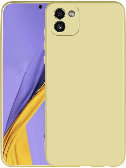 Galaxy A03 Kılıf Mnc Premier Silikon Kapak-Gold