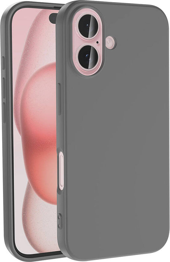 Apple iPhone 16 Plus Kılıf Mnc Lsr Laaakan Kapak-Titanyum-Gri