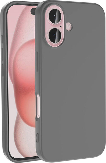 Apple iPhone 16 Plus Kılıf Mnc Lsr Laaakan Kapak-Titanyum-Gri