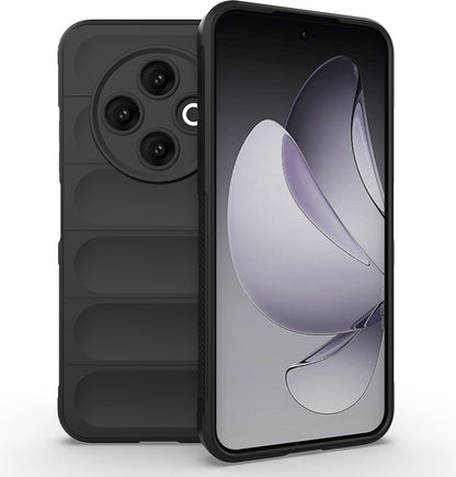 Tecno Spark 30C 4g Kılıf Esnek Tpu Oyuklu Arka Yüzey Tasarımlı Mnc Etnik Silikon Kapak - Siyah