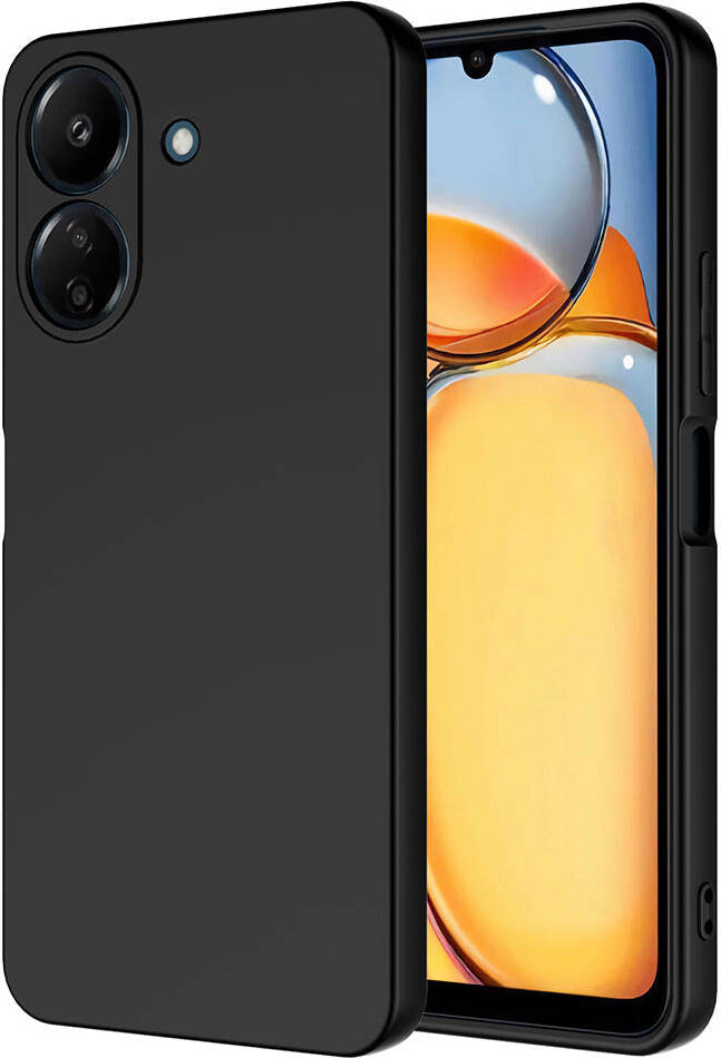 Xiaomi Poco C65 Kılıf Mnc Mara Laaakan Kapak-Siyah