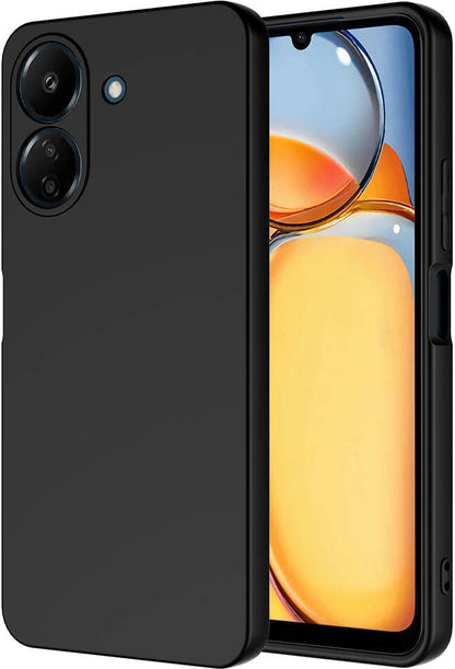 Xiaomi Poco C65 Kılıf Mnc Mara Laaakan Kapak-Siyah