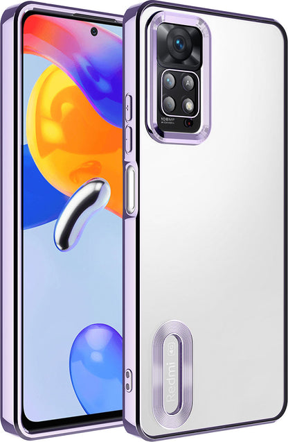 Xiaomi Redmi Note 12 Pro 4g Kılıf Kamera Korumalı Logo Gösteren Mnc Omega Kapak-Lila