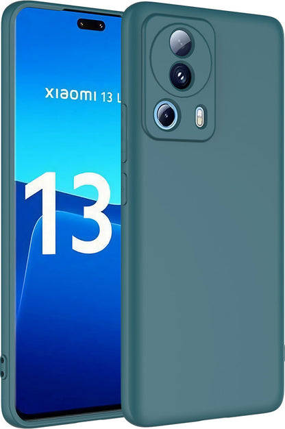 Xiaomi Mi 13 Lite Kılıf Mnc Mara Laaakan Kapak-Koyu Yeşil