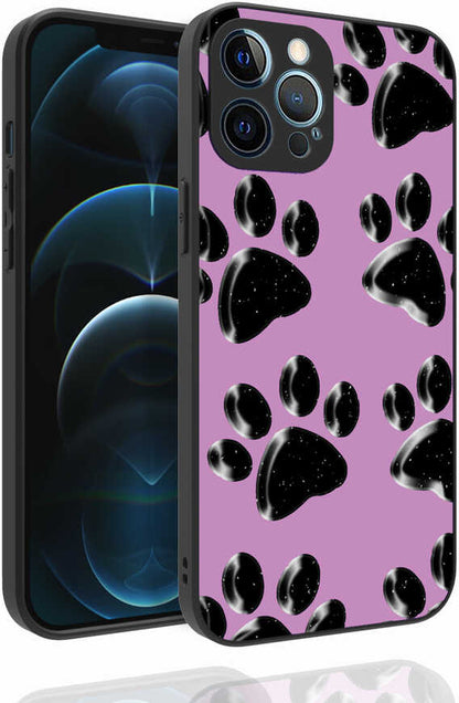 iPhone 12 Pro Max Kılıf Desenli Kamera Korumalı Parlak Mnc Nora Kapak-No3