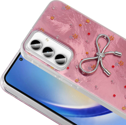 Galaxy A35 Kılıf Kamera Korumalı Figürlü Mnc Ponti Silikon Kapak - Açık Pembe