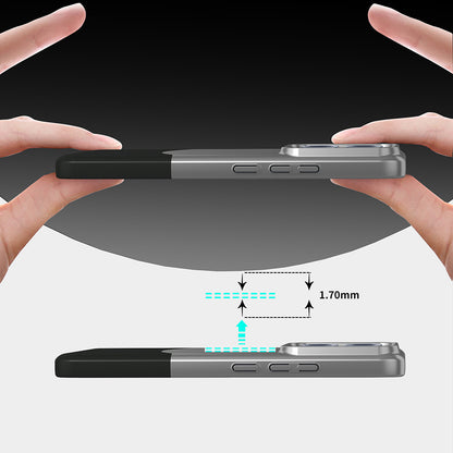 14T Pro Kılıf Mıknatıslı Mnc Duble Kapak - Gri