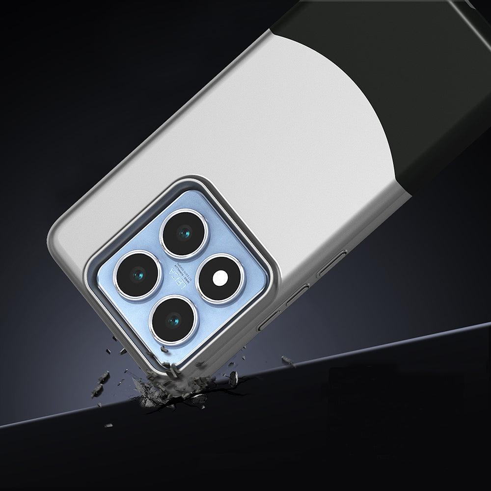 14T Pro Kılıf Mıknatıslı Mnc Duble Kapak - Gri