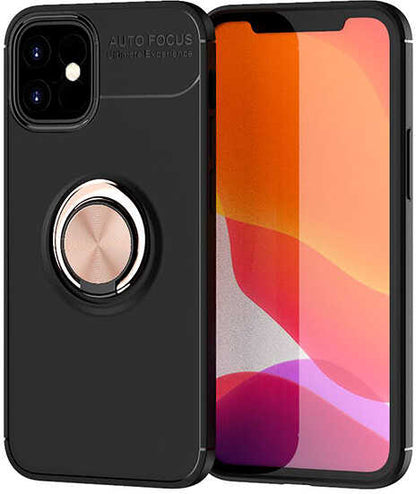 iPhone 12 Mini Uyumlu Mnc Ravel Silikon Kapak-Siyah-Kırmızı