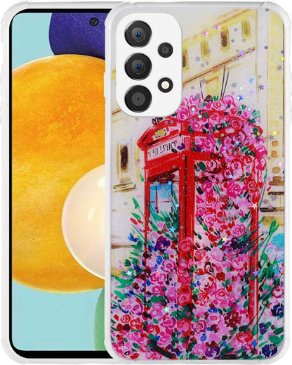 Galaxy A53 5g Kılıf Simli Desenli Kamera Korumalı Parlak Mnc Popy Kapak-Kulübe