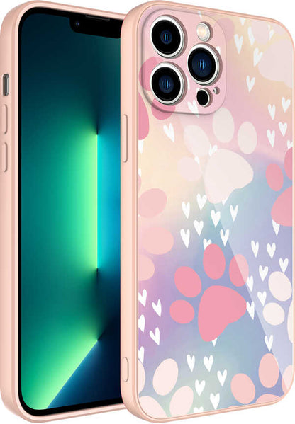 iPhone 12 Pro Kılıf Kamera Korumalı Desenli Sert Silikon Mnc Epoksi Kapak-No4