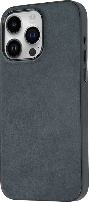 iPhone 15 Pro Max Uyumlu Mnc Mikro Fiber Mimoza Kapak-Siyah