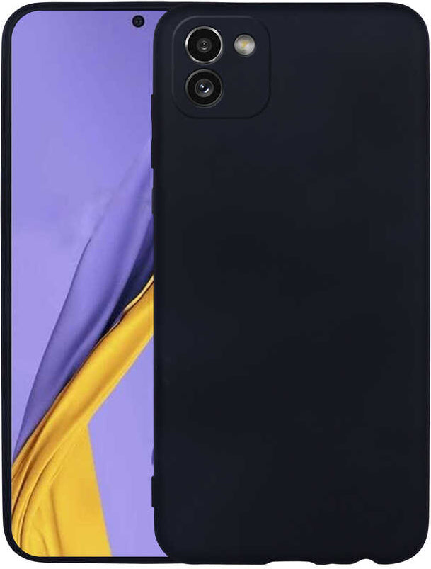 Galaxy A03 Kılıf Mnc Premier Silikon Kapak-Siyah