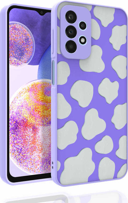 Galaxy A23 Kılıf Desenli Kamera Korumalı Parlak Mnc Nora Kapak-No6
