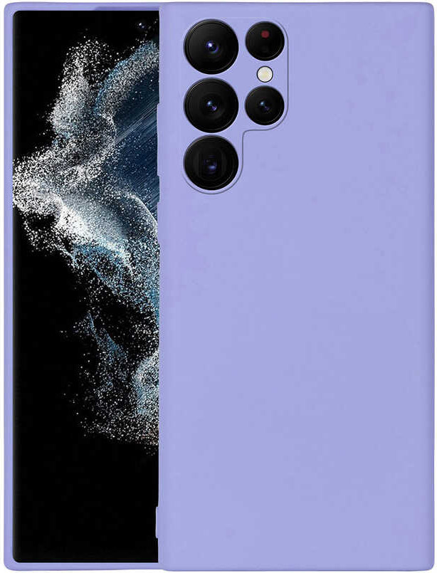 Galaxy S22 Ultra Kılıf Mnc Mara Laaakan Kapak-Lila