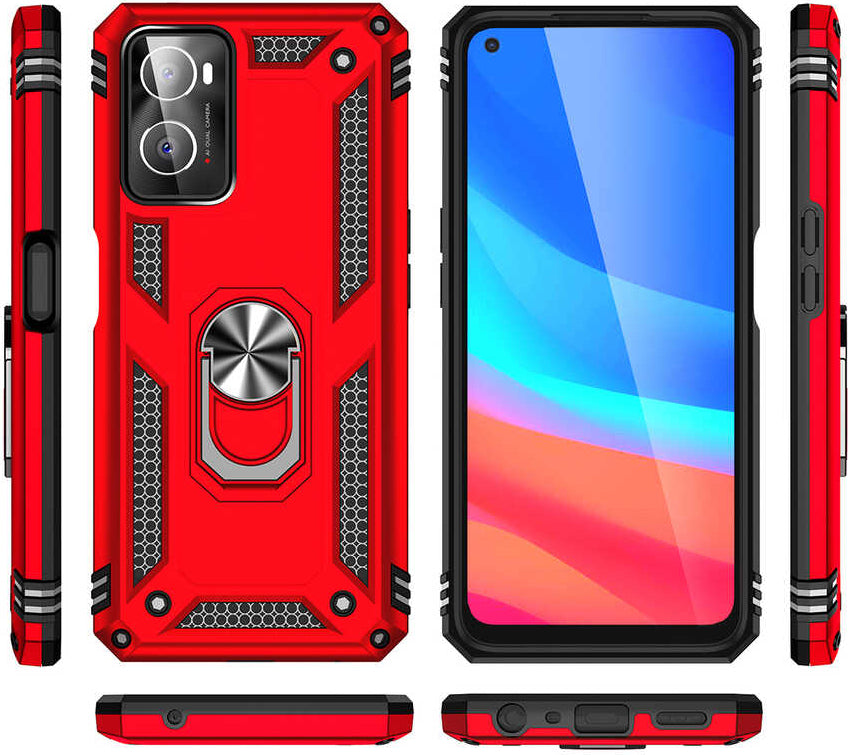 Oppo A96 4g Kılıf Mnc Vega Kapak-Gri
