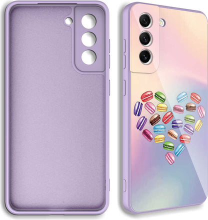 Galaxy S21 Fe Kılıf Kamera Korumalı Desenli Sert Silikon Mnc Epoksi Kapak-No3