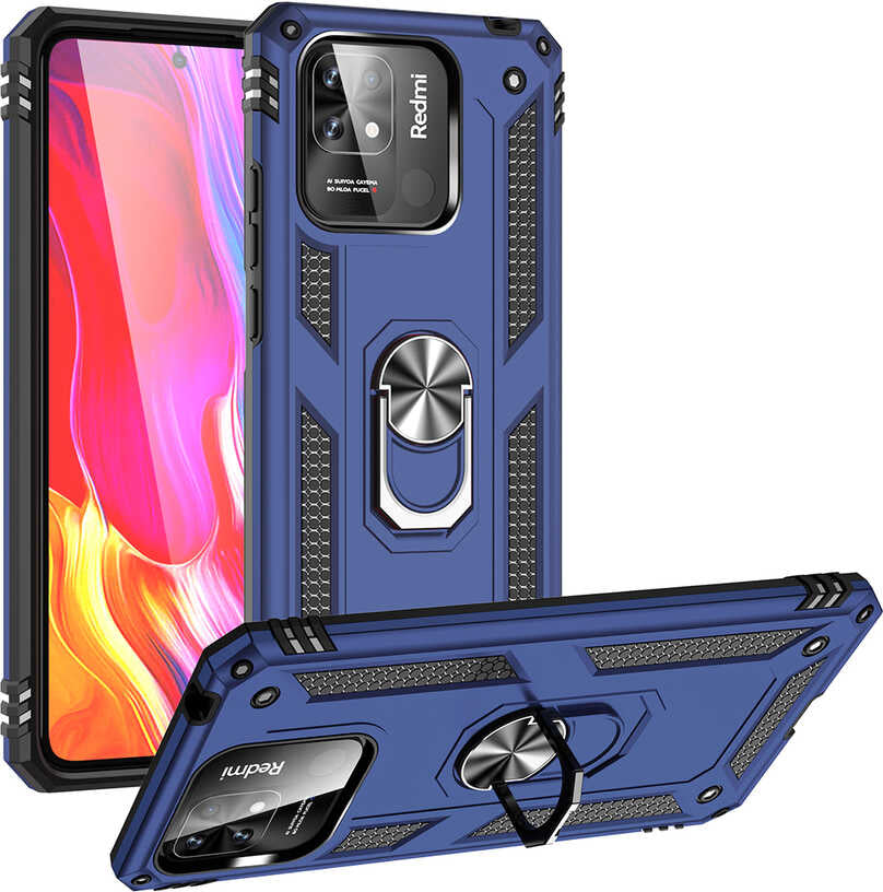 Xiaomi Poco C40 Kılıf Mnc Vega Kapak-Mavi