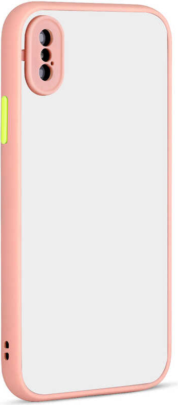 iPhone x Uyumlu Mnc Hux Kapak-Pembe