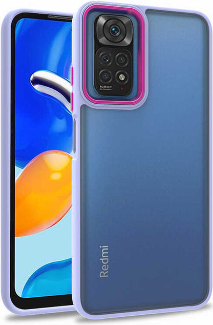 Xiaomi Redmi Note 11 Global Kılıf Mnc Flora Kapak-Lila