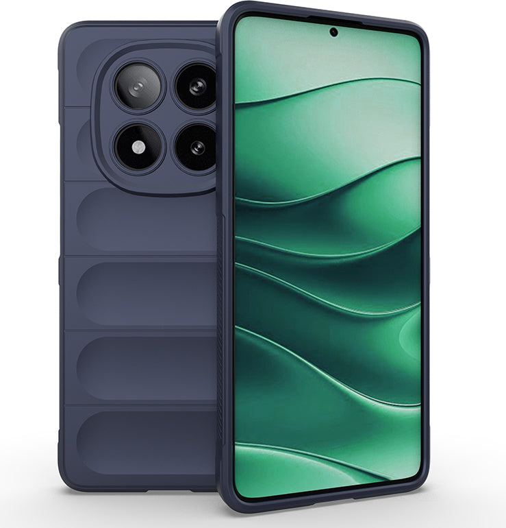 Redmi Note 14 Pro 4g Kılıf Esnek Tpu Oyuklu Arka Yüzey Tasarımlı Mnc Etnik Silikon Kapak - Koyu Yeş