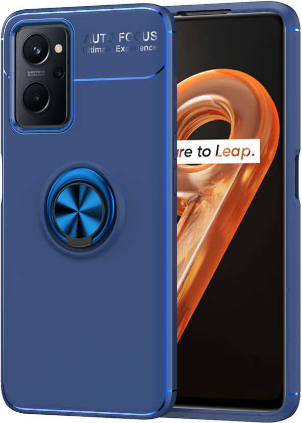 Oppo A76 Kılıf Mnc Ravel Silikon Kapak-Mavi