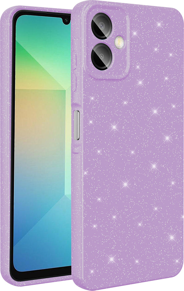 Galaxy A06 Kılıf Kamera Korumalı Simli Lüks Mnc Koton Kapak - Siyah