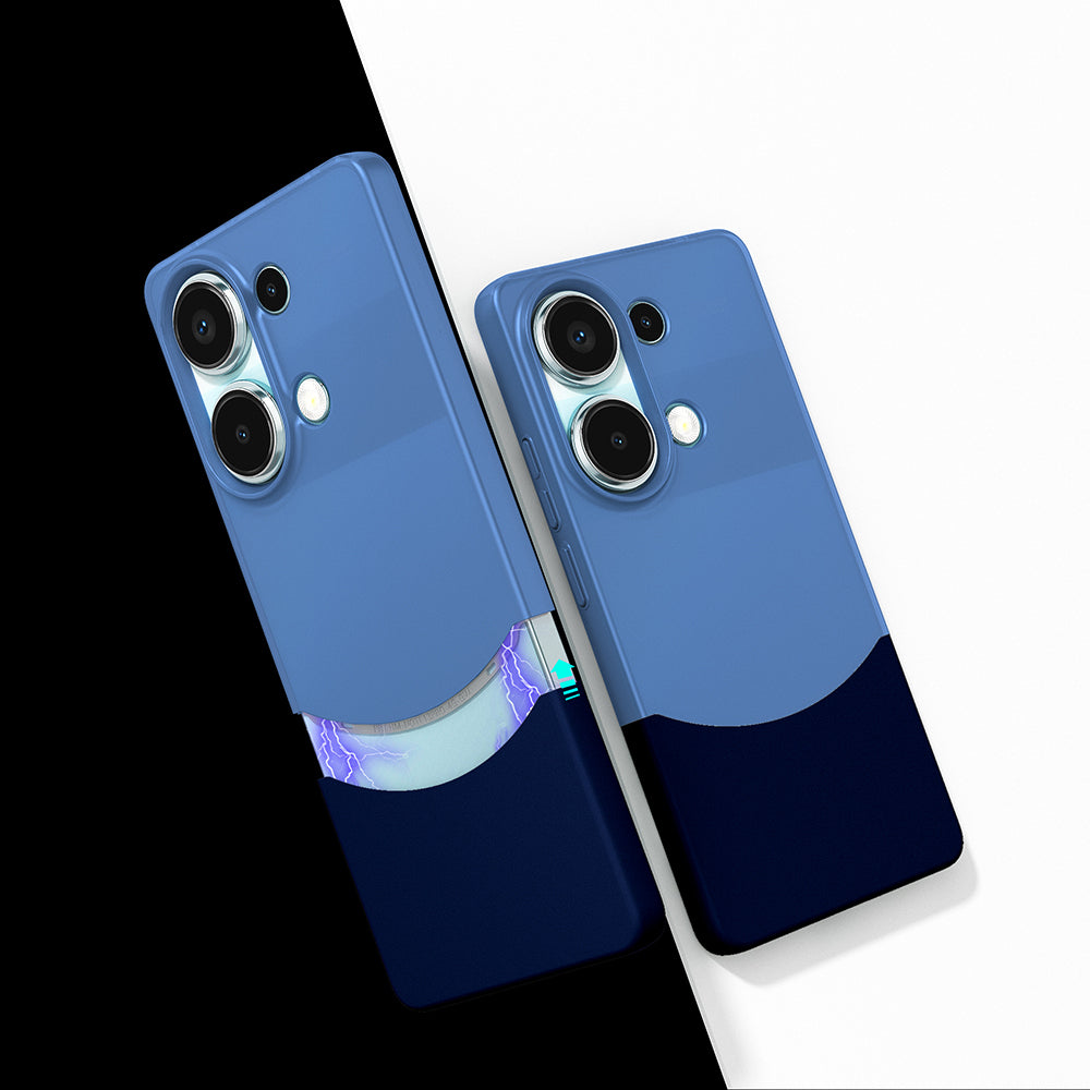 Redmi Note 13 Pro 4g Kılıf Mıknatıslı Mnc Duble Kapak - Lacivert